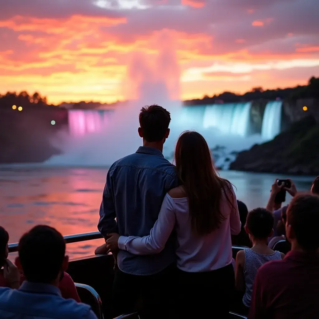 Мистический туман, поднимающийся от мощных потоков воды водопадов.